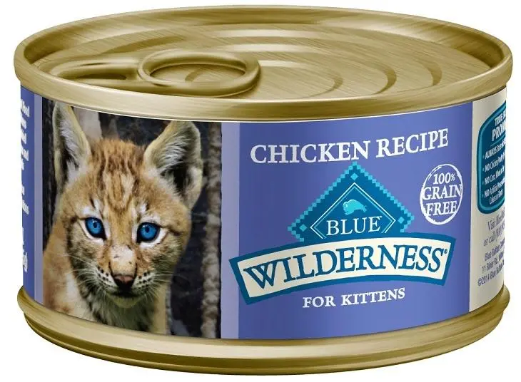 Blue Buffalo Wilderness Kitten Recipe Canned Cat Food 1