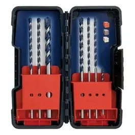 Blue Granite Hammer Drill Masonry Bits, 7-Pc. 1