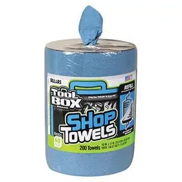 Blue Shop Towel Refill For Big Grip Dispenser Bucket, 200-Ct. 1