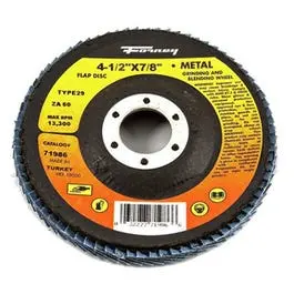 Blue Zirconia Flap Disc, Type 29, 60-Grit, 4.5-In. 1