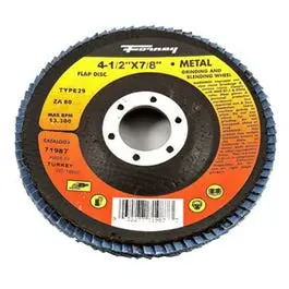 Blue Zirconia Flap Disc, Type 29, 80-Grit, 4.5-In. 1