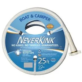 Boat & Camper Neverkink Hose, Drinking Water Safe, 1/2-In. X 25-Ft. 1