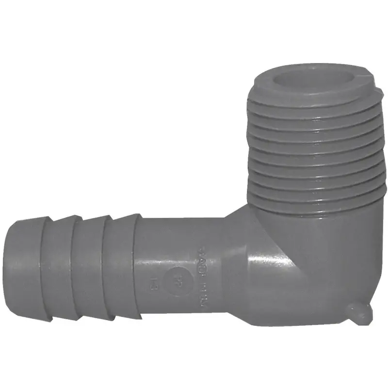 Boshart 1/2 In. Male Polypropylene Insert Elbow 1