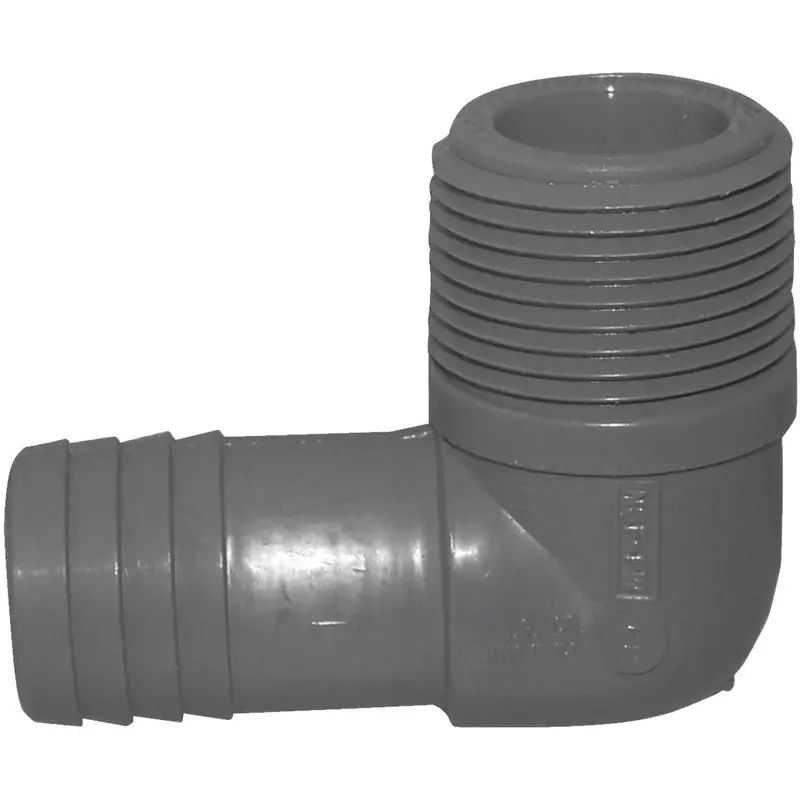 Boshart 1 In. Male Polypropylene Insert Elbow 1