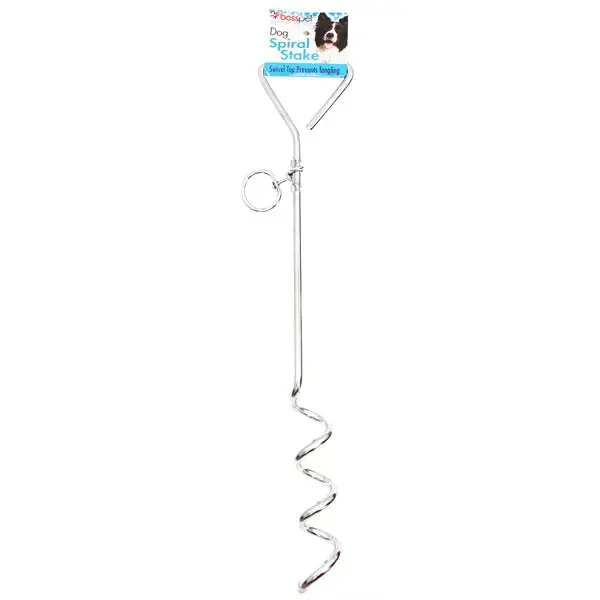Boss Pet Spiral Tie-Out Stakes 1