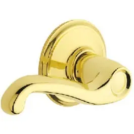 Brass Flair Passage Lever Lockset 1