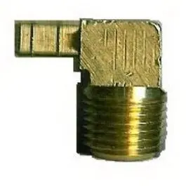 Brass Mini Hose Barb Elbow, 1/8 Id X 1/8-In. Mpt 1