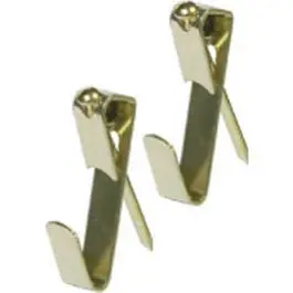 Brass Picture Hangers,  20-Lb, 50-Pk. 1
