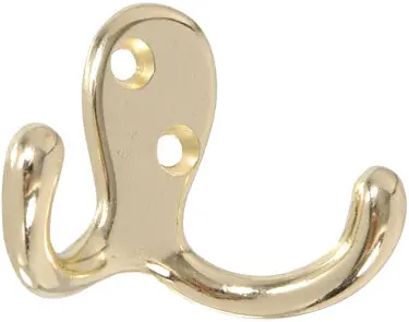 Brass Plated Cloth Hook 1