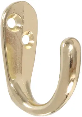 Brass Plated Clothes Hook 1