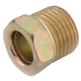 Brass Threaded Inverted Flare Steel Nut, 3/16-In. 1