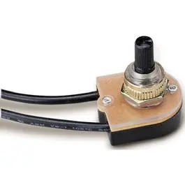 Bright Brass Single-Pole/Single-Throw Rotary Switch 1