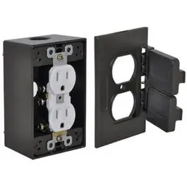Bronze Duplex Receptacle Outlet Kit 1