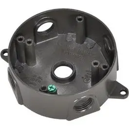 Bronze Weatherproof Round Outlet Box 1
