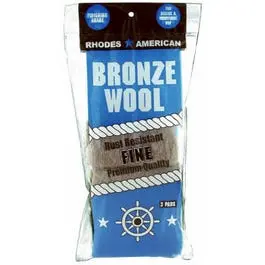 Bronze Wool Pad, Fine, 3-Pk. 1