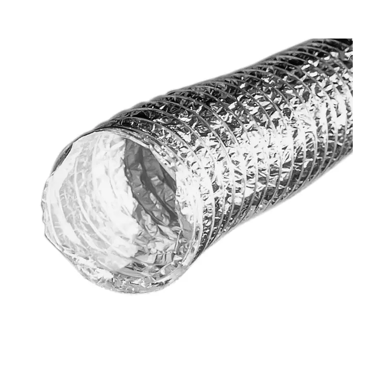 Builder's Best Ul 181 Flexible Foil Ventilation Duct, 4" X 8', Aluminum/Polyester 1
