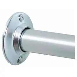 Builder's Shower Rod, Chrome Aluminum, 60-In. 1