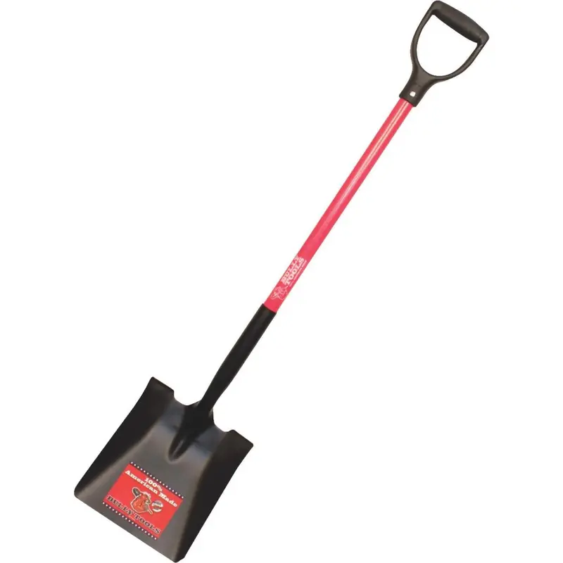 Bully Tools 33 In. Fiberglass D-Handle Square Point Shovel 1