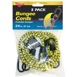 Bungee Cord, 24-In., 3-Pk. 1