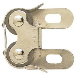 Cabinet Catch, Double Roller "C" Clip, Nickel-Plated, 1-In. 1