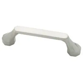 Cabinet Pull, Octagon, Satin Nickel, 3 Or 3-75-In. 1