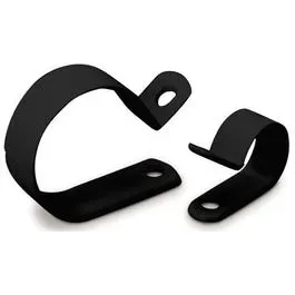 Cable Clamps, Black Plastic, 1/2-In. I.D., 12-Pk. 1
