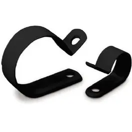 Cable Clamps, Black Plastic, 1/4-In. I.D., 18-Pk. 1