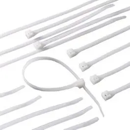 Cable Tie, Nylon, White, 14-In., 100-Pk. 1