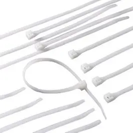 Cable Tie, Nylon, White, 4-In., 100-Pk. 1