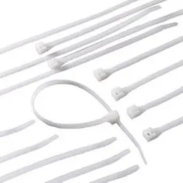 Cable Tie, Nylon, White, 8-In., 1000-Pk. 1