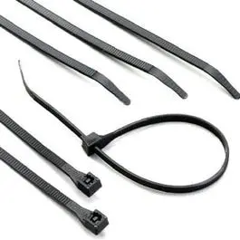 Cable Ties, Black Nylon, 11-In., 8-Pk. 1