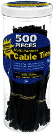 Cable Ties Uvb Assort 500/Can 1