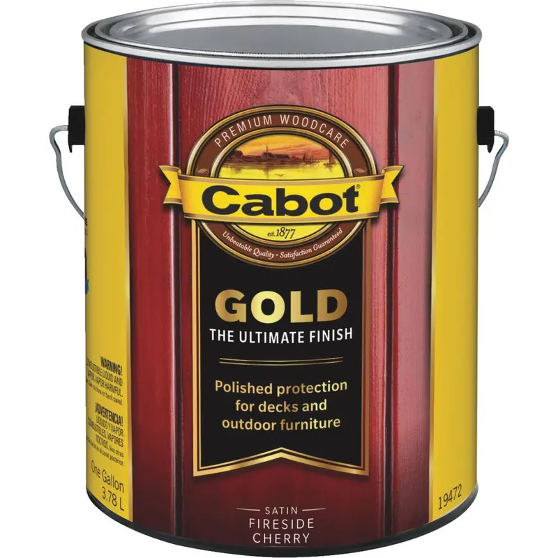 Cabot Gold Low Voc Exterior Stain, Fireside Cherry, 1 Gal. 1