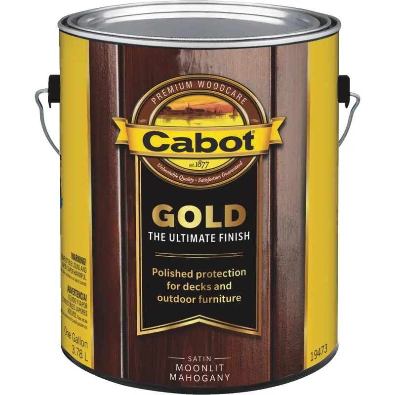 Cabot Gold Low Voc Exterior Stain, Moonlit Mahagony, 1 Gal. 1