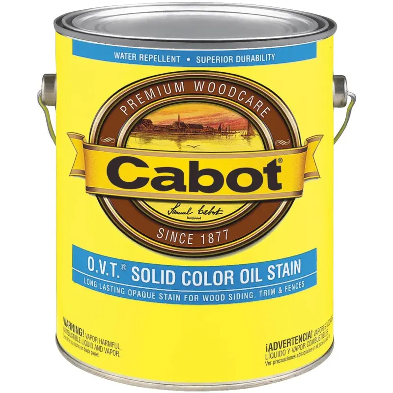 Cabot Voc Compliant O.V.T. Solid Color Exterior Stain, Medium Base, 1 Gal. 1