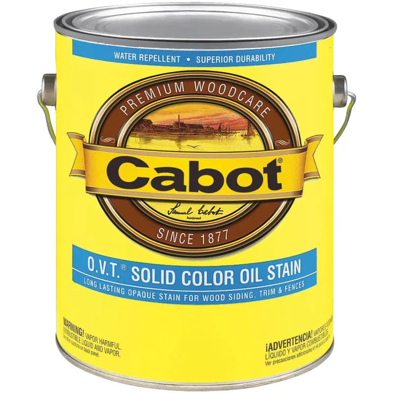 Cabot Voc Compliant O.V.T. Solid Color Exterior Stain, Neutral Base, 1 Gal. 1