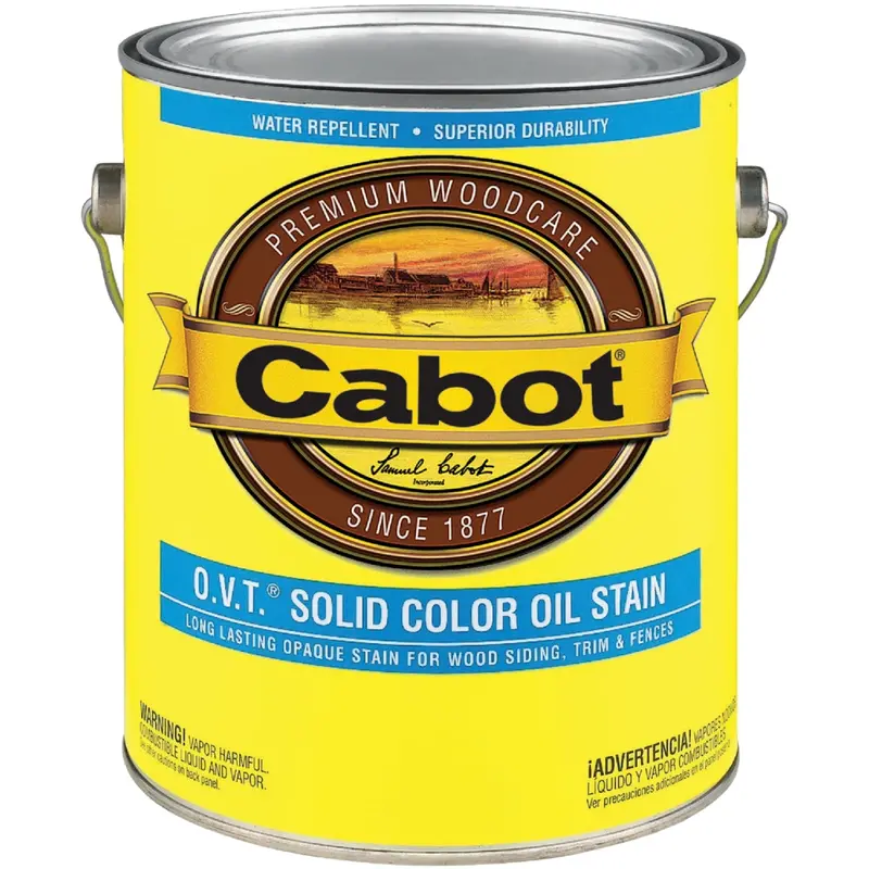 Cabot Voc Compliant O.V.T. Solid Color Exterior Stain, White Base, 1 Gal. 1