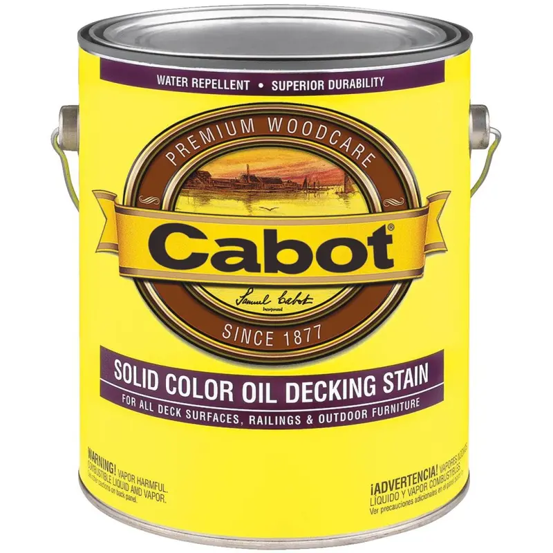 Cabot Voc Solid Color Oil Deck Stain, White Base, 1 Gal. 1