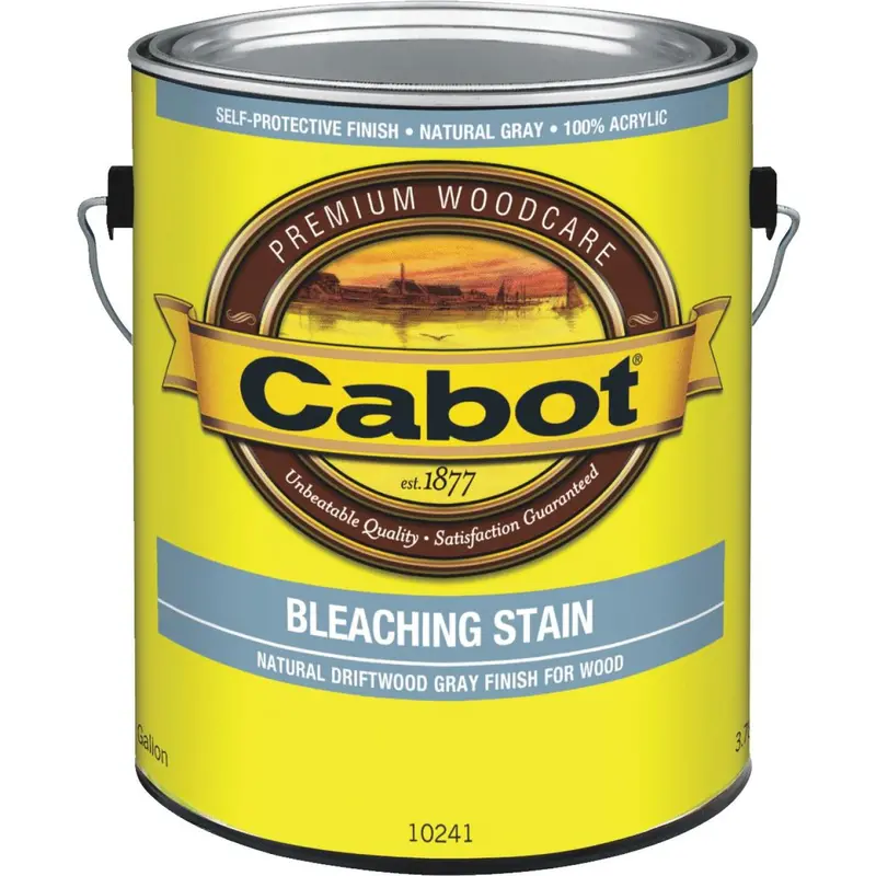Cabot Weathered Look Exterior Bleaching Stain, Natural Driftwood Gray, 1 Gal. 1