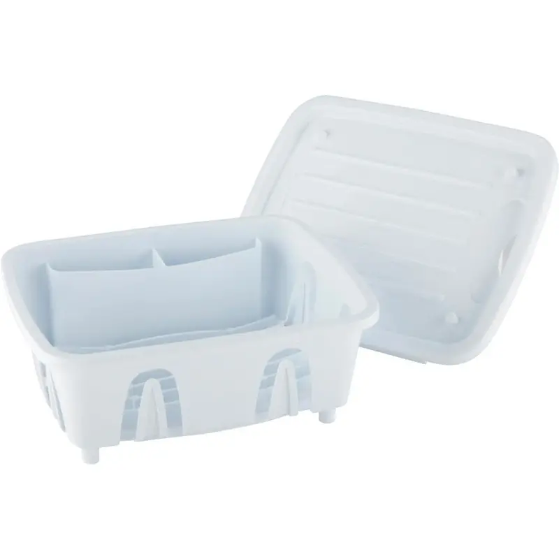 Camco Heavy-Duty Plastic 9.50 In. X 11.69 In. White Rv Dish Drainer 1