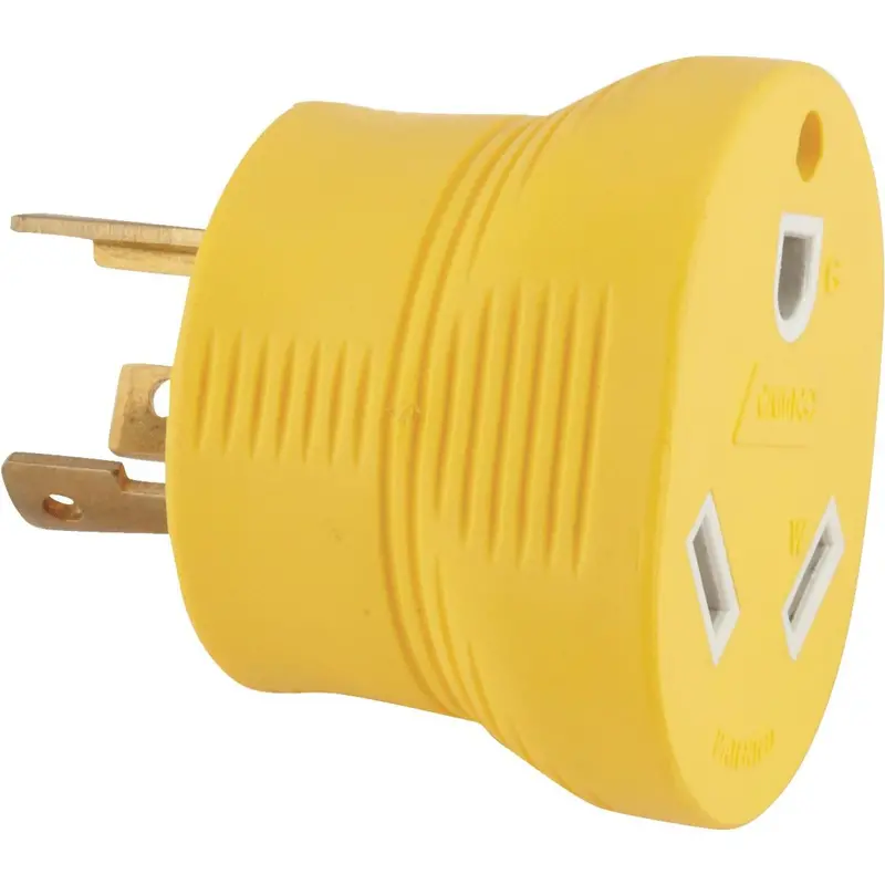 Camco Power Grip 30-Amp 3-Prong Rv Generator Adapter 1