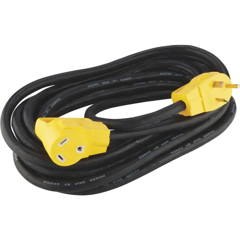 Camco Powergrip 25Ft. 30A 125 10 Gauge Rv Extension Cord 1