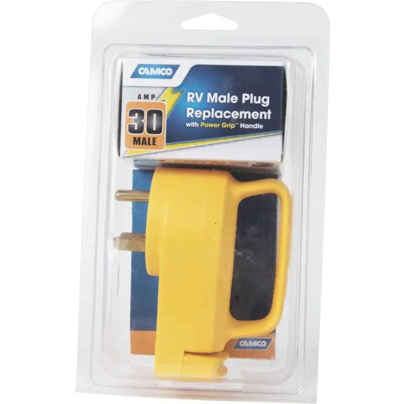 Camco Powergrip 30A Male Plug Replacement Rv Plug 1