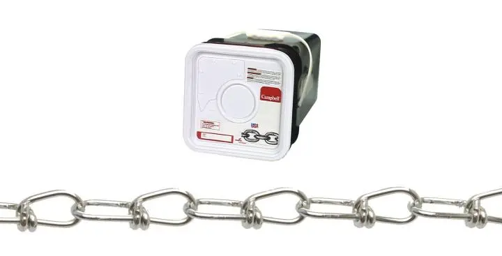 Campbell #1 Double Loop (Inco) Chain, Zinc Plated 1