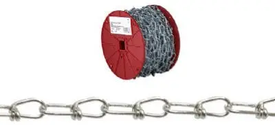 Campbell #1 Inco Double Loop (Inco) Chain, Zinc Plated, 250' Per Reel 1