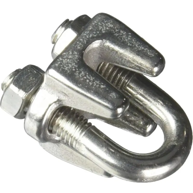 Campbell 3/16 In. Polished Stainless Steel Cable Clip 1