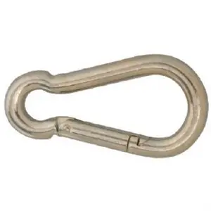 Campbell 3/8" Spring Snap Link, Steel, Zinc Plated, #2450 1
