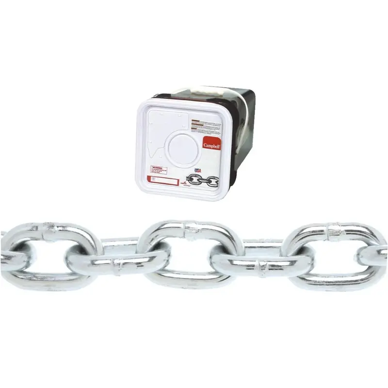 Campbell 5/16 In.75 Ft.  Zinc-Plated Low-Carbon Steel Coil Chain 1