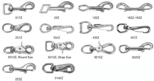 Campbell 5/8" Swiveling, Strap Eye Spring Snap 1