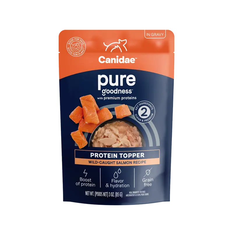 Canidae Pure Protein Topper - Wild-Caught Salmon Recipe In Gravy Dog Food 1